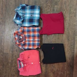 (lot of 5) size 5/6 long sleeve boys shirt